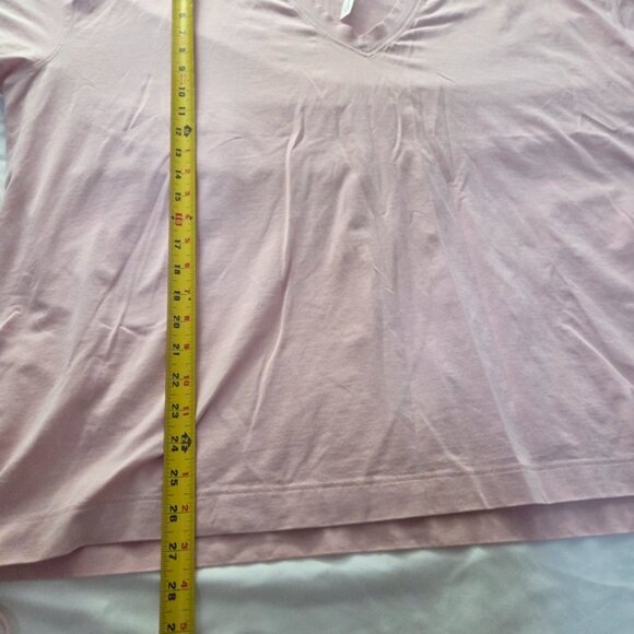 Lululemon Pima Cotton Tie Waist T-Shirt Pink 8 - Picture 9 of 9